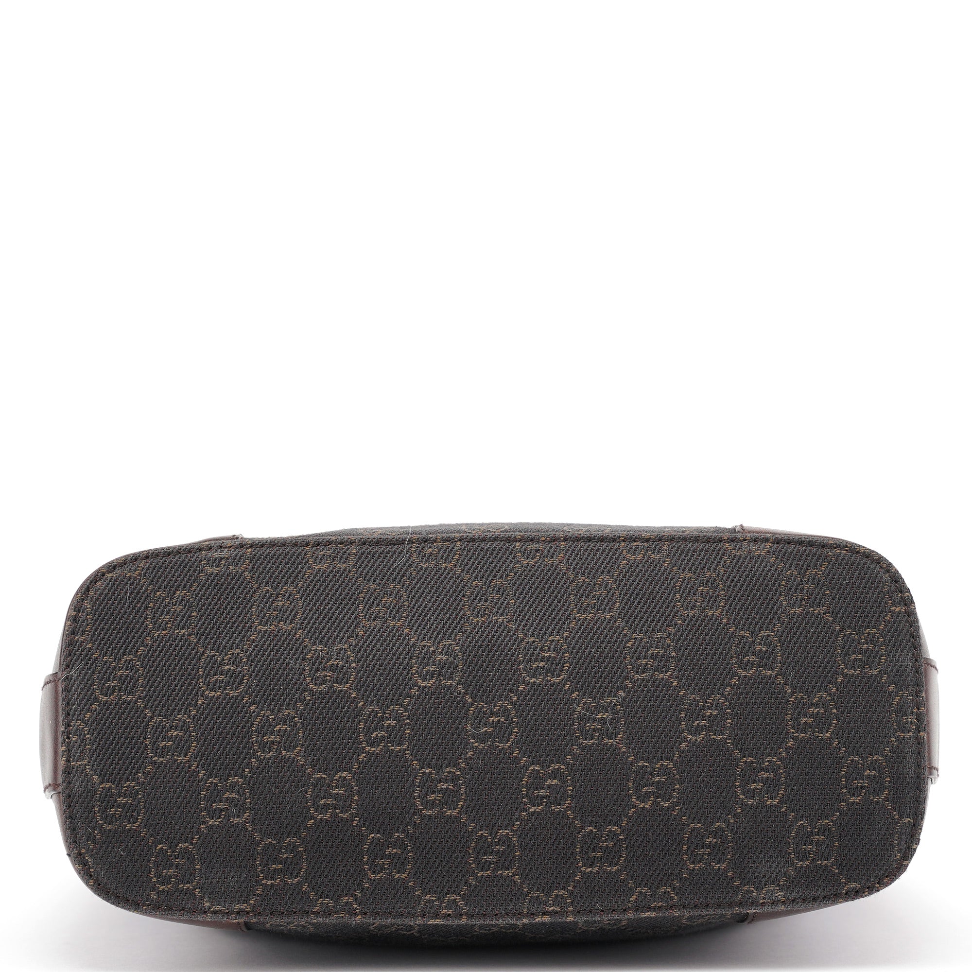 Brown GG Leather Hobo Shoulder Bag