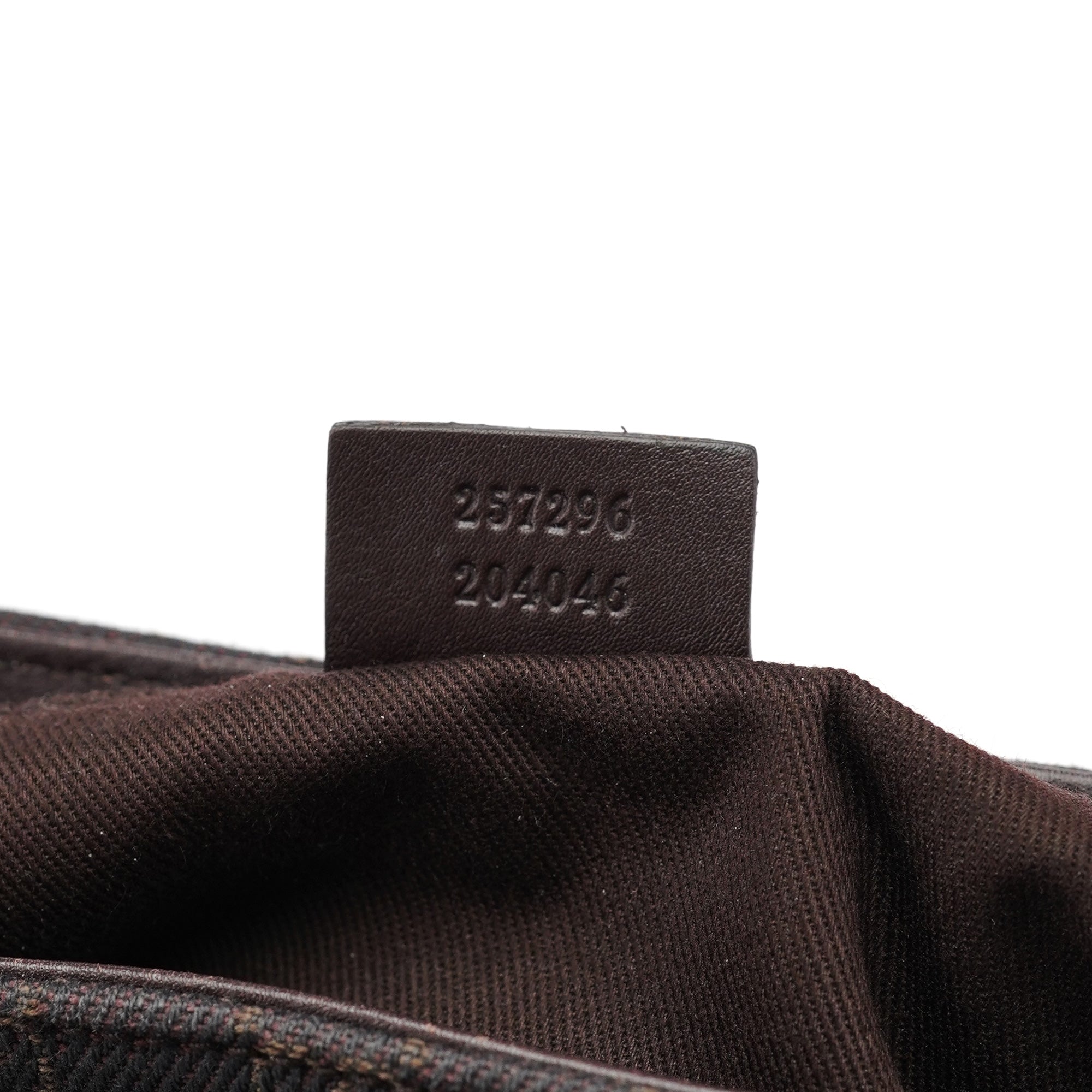 Brown GG Leather Shoulder Bag