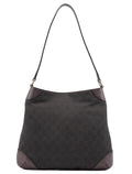 Brown GG Leather Shoulder Bag