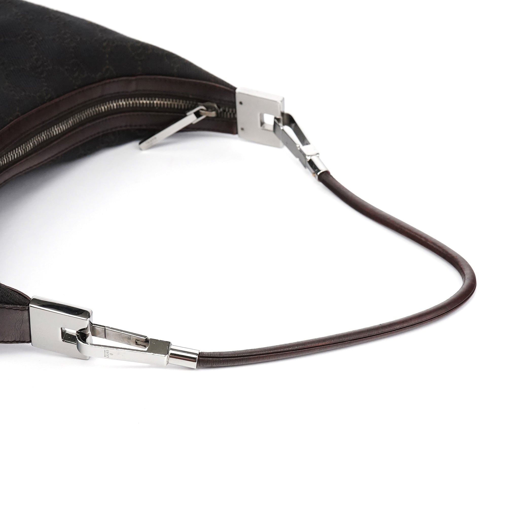 Brown GG Leather Shoulder Bag
