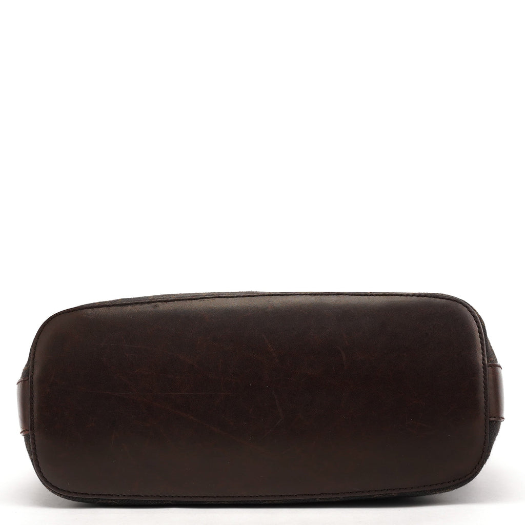 Brown GG Leather Shoulder Bag