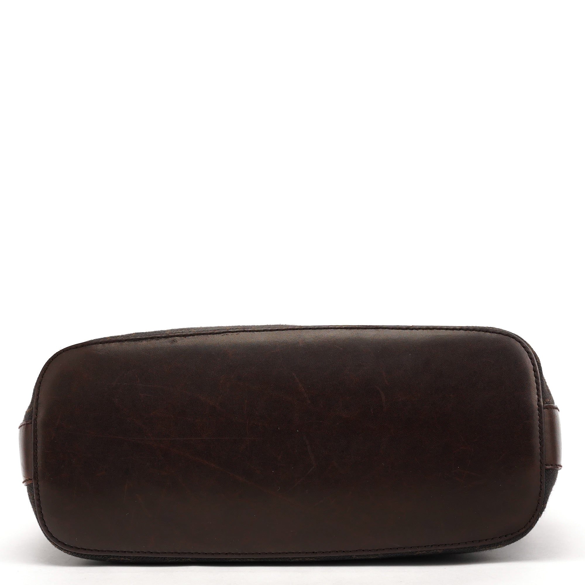 Brown GG Leather Shoulder Bag