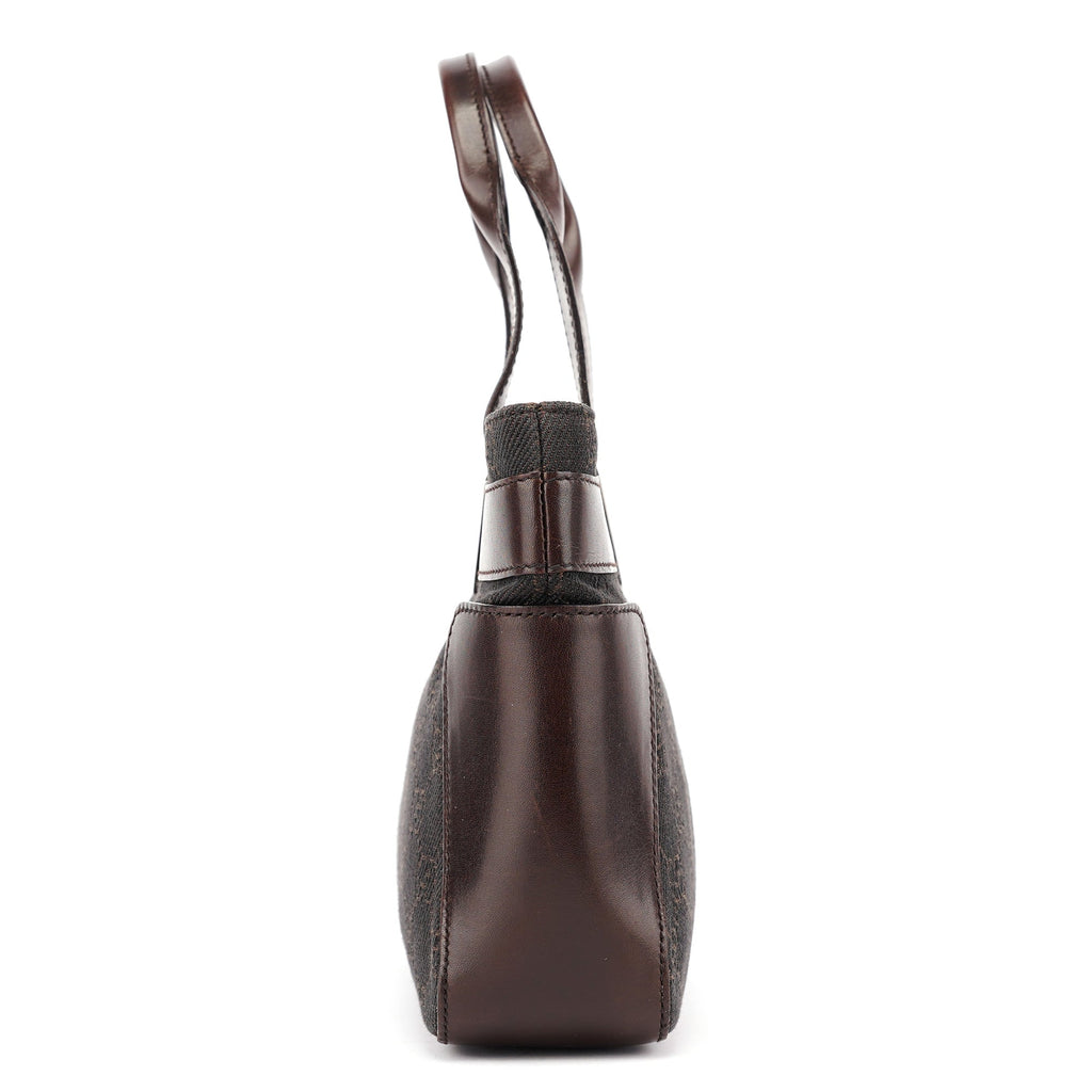 Brown GG Leather Tote Bag