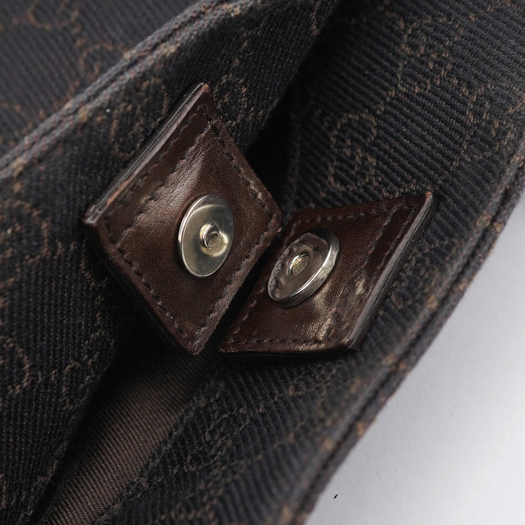 Brown GG Leather Tote Bag