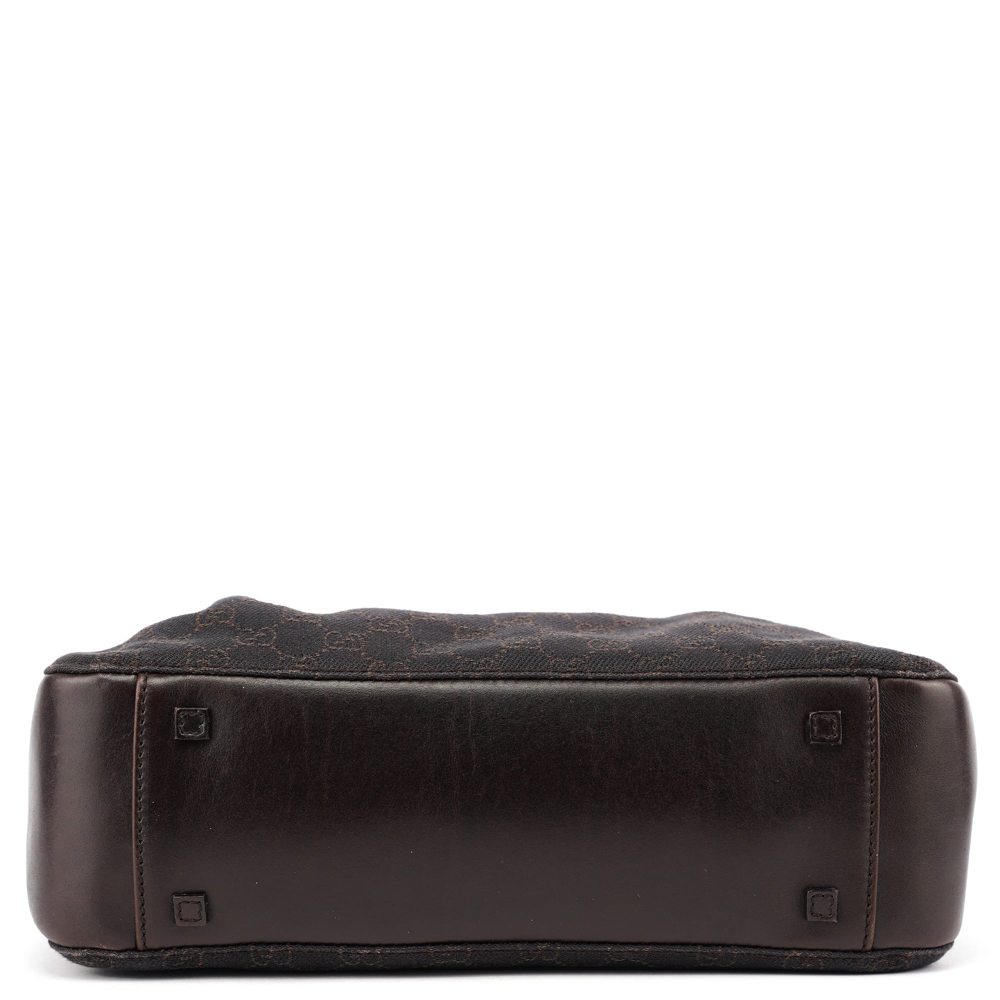 Brown GG Leather Tote Bag