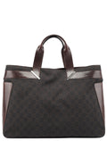 Brown GG Leather Tote Bag