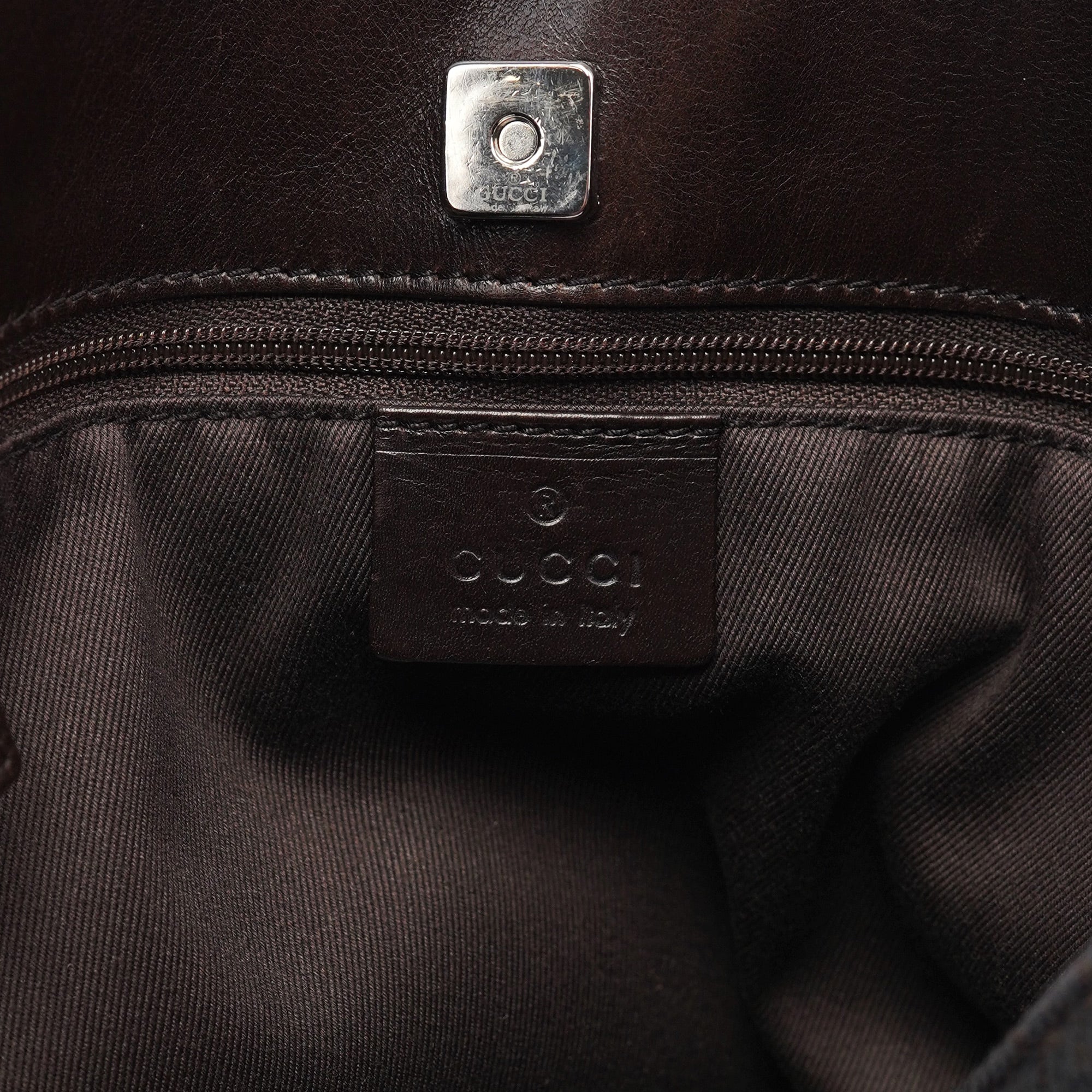 Brown GG Leather Tote Bag