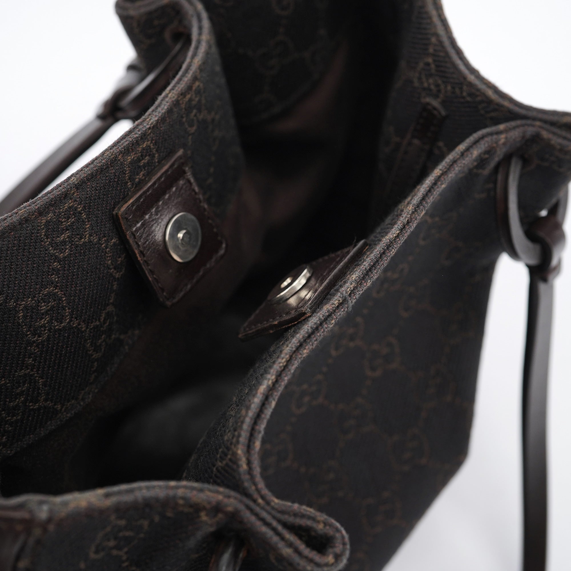 Brown GG Leather Tote Bag