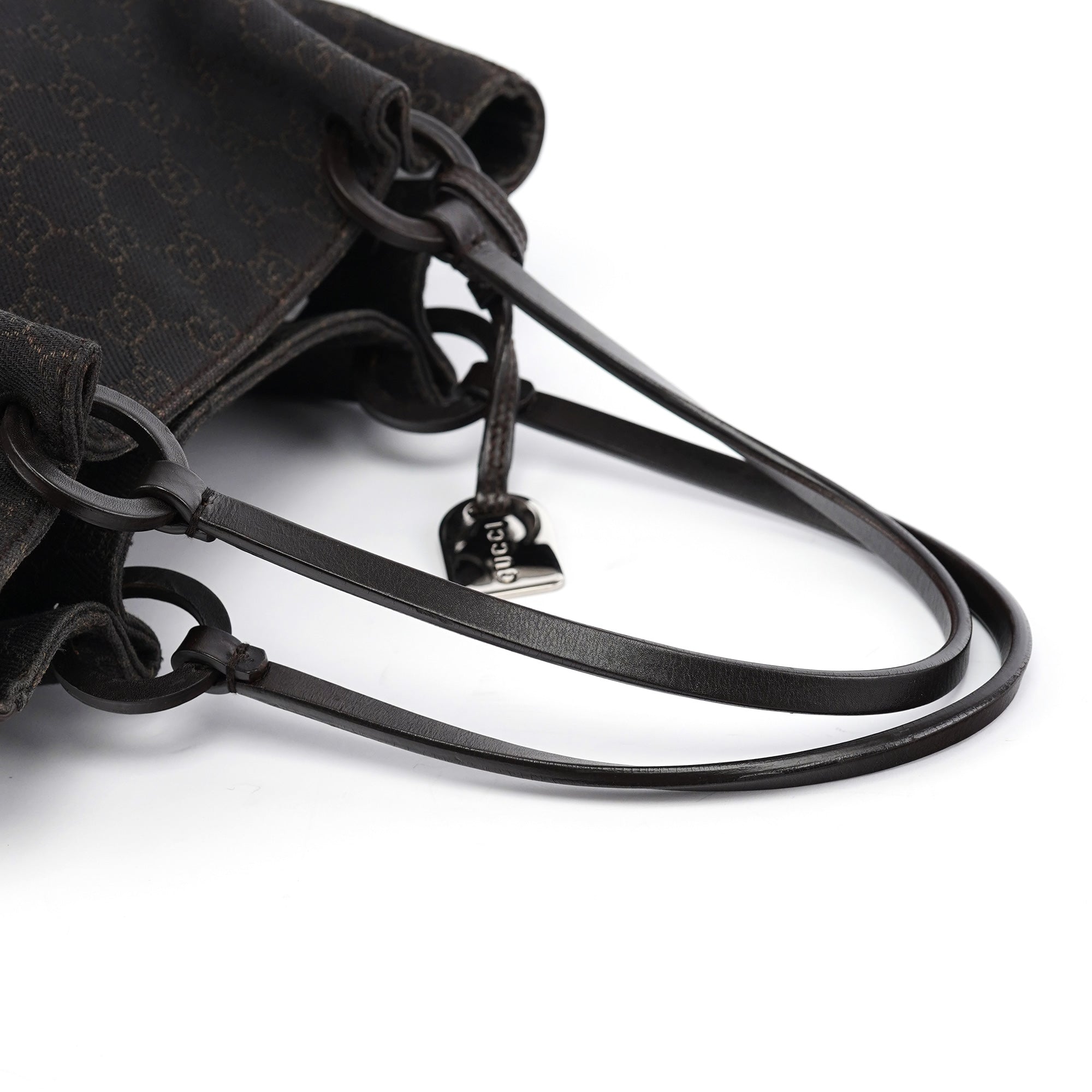 Brown GG Leather Tote Bag