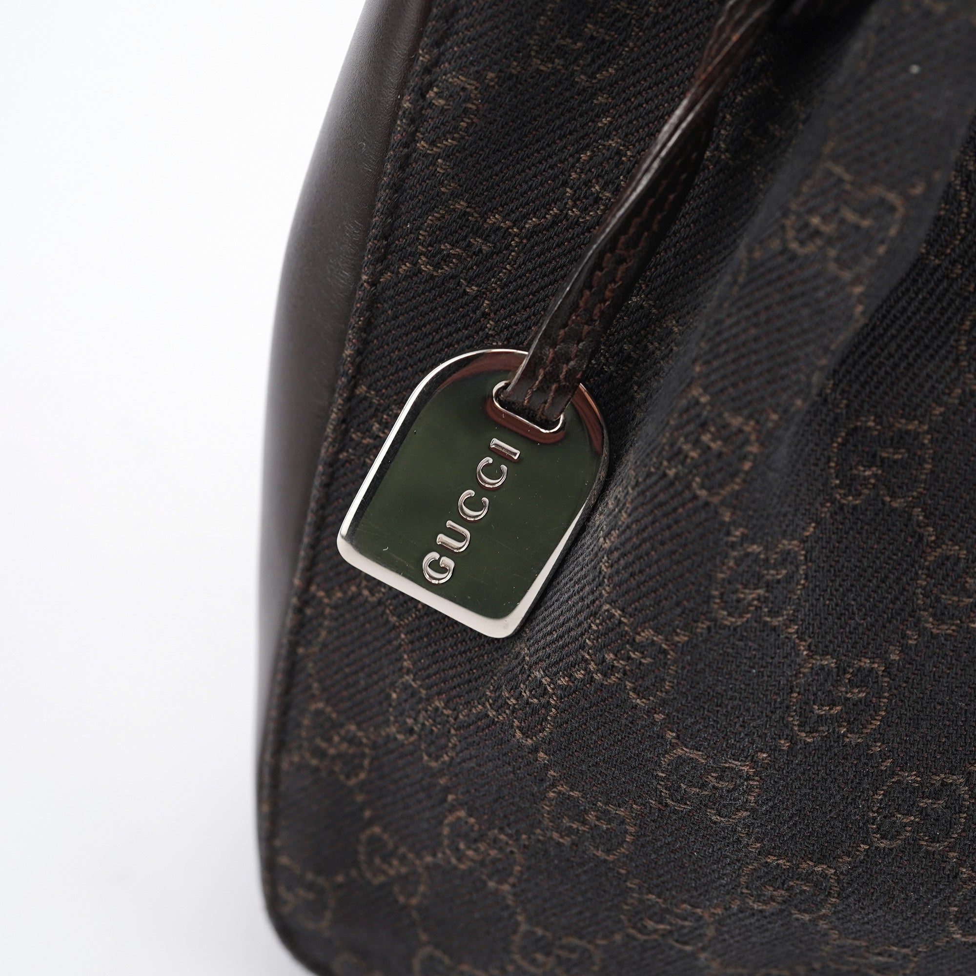 Brown GG Leather Tote Bag