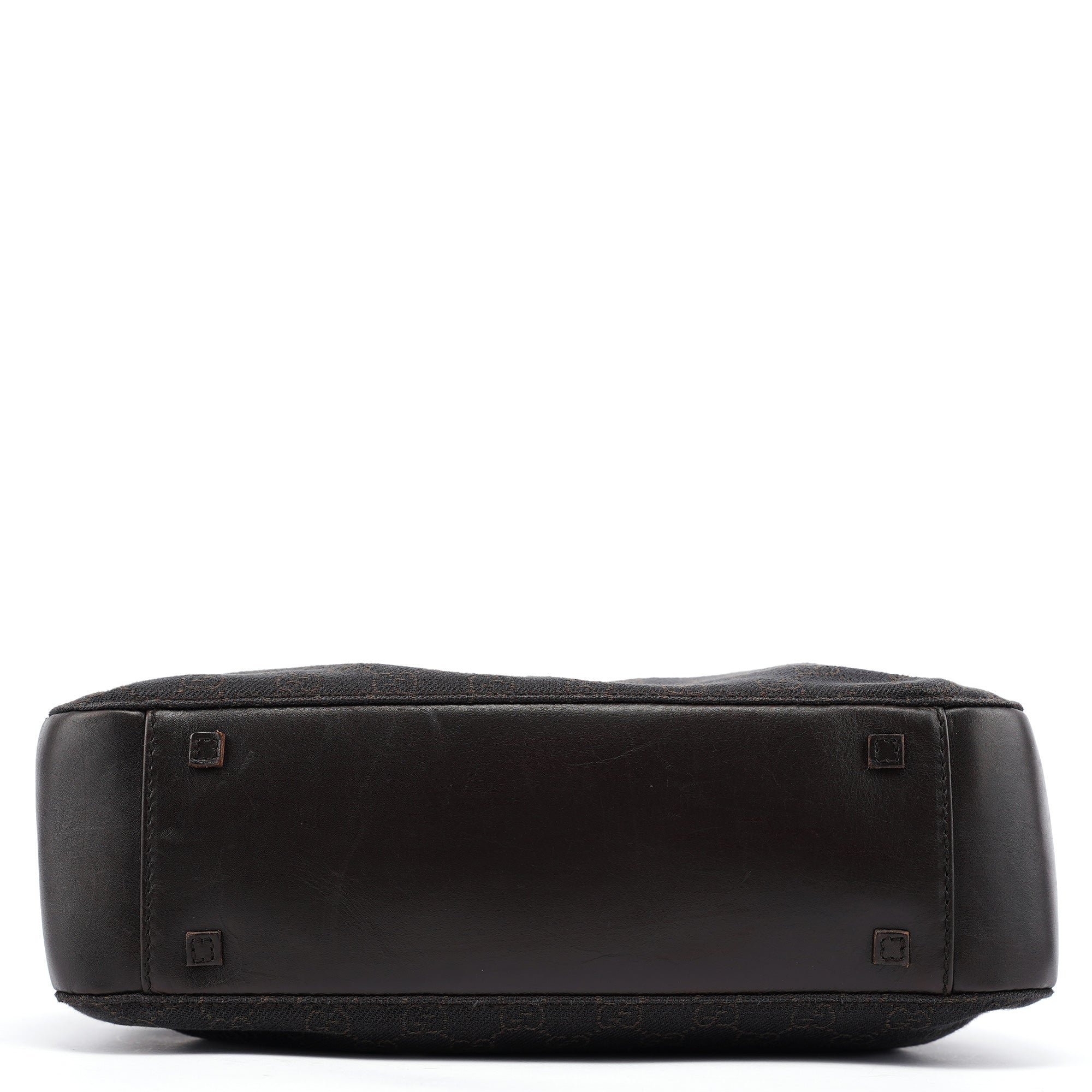 Brown GG Leather Tote Bag