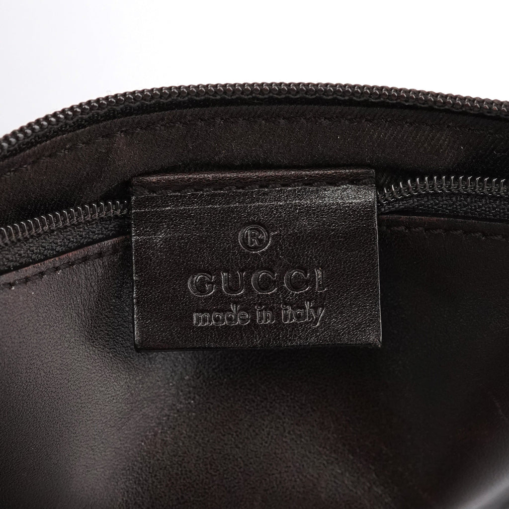 Brown GG Leather Tote Bag
