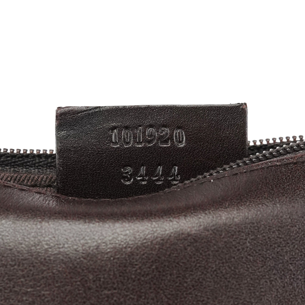 Brown GG Leather Tote Bag