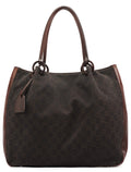 Brown GG Leather Tote Bag