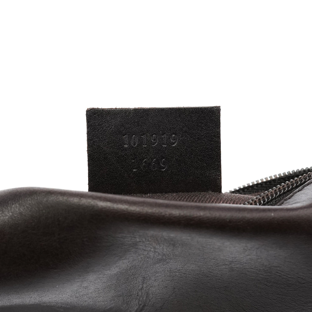 Brown GG Leather Tote Bag