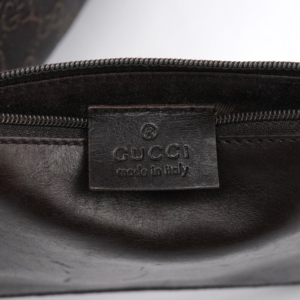 Brown GG Leather Tote Bag