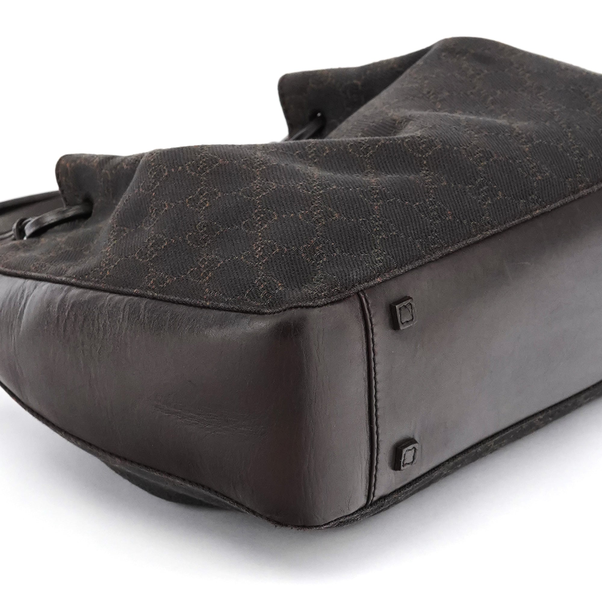 Brown GG Leather Tote Bag