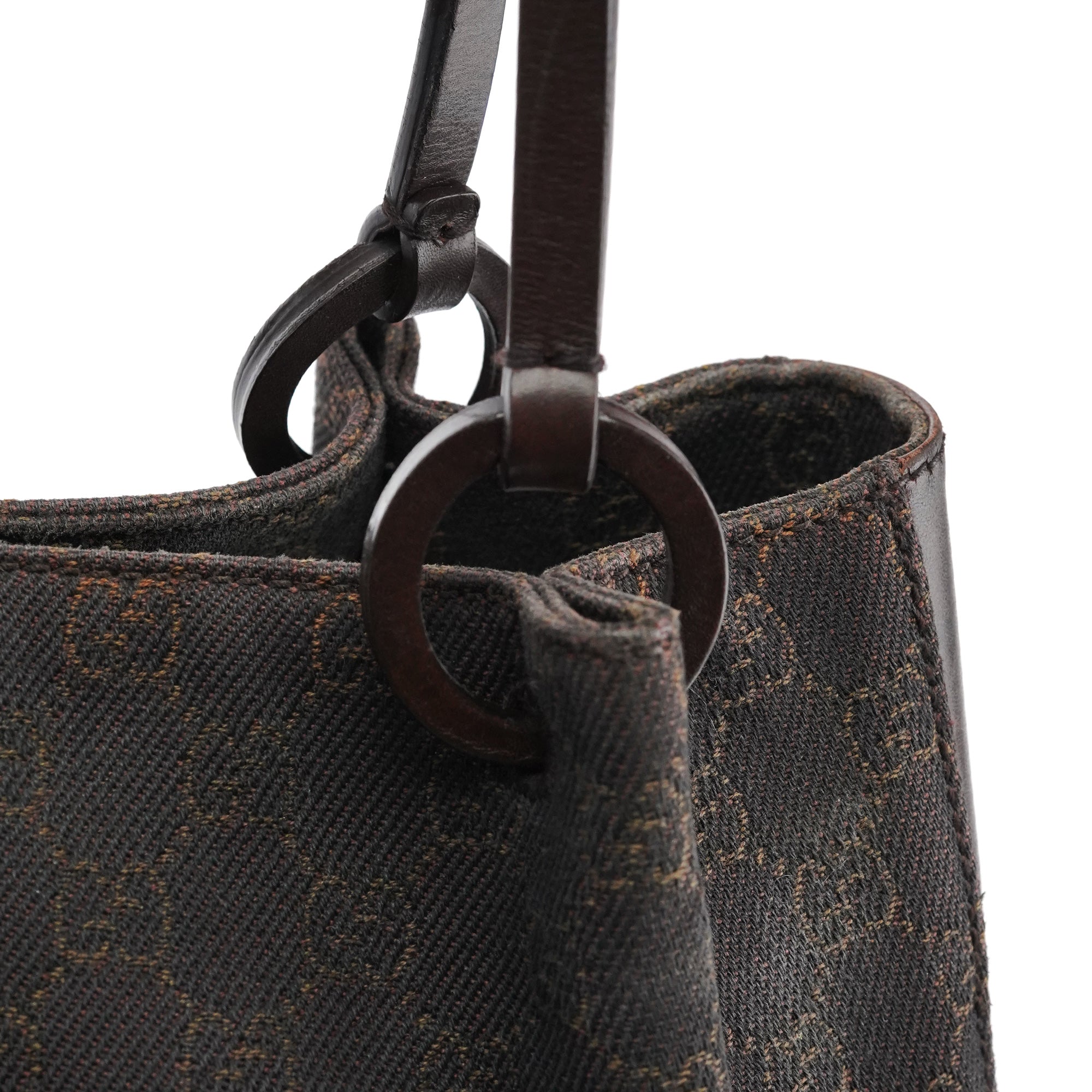 Brown GG Leather Tote Bag