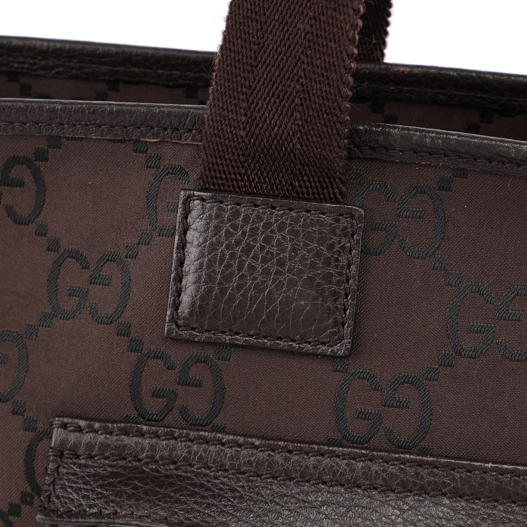 180449 Brown GG Tote Bag