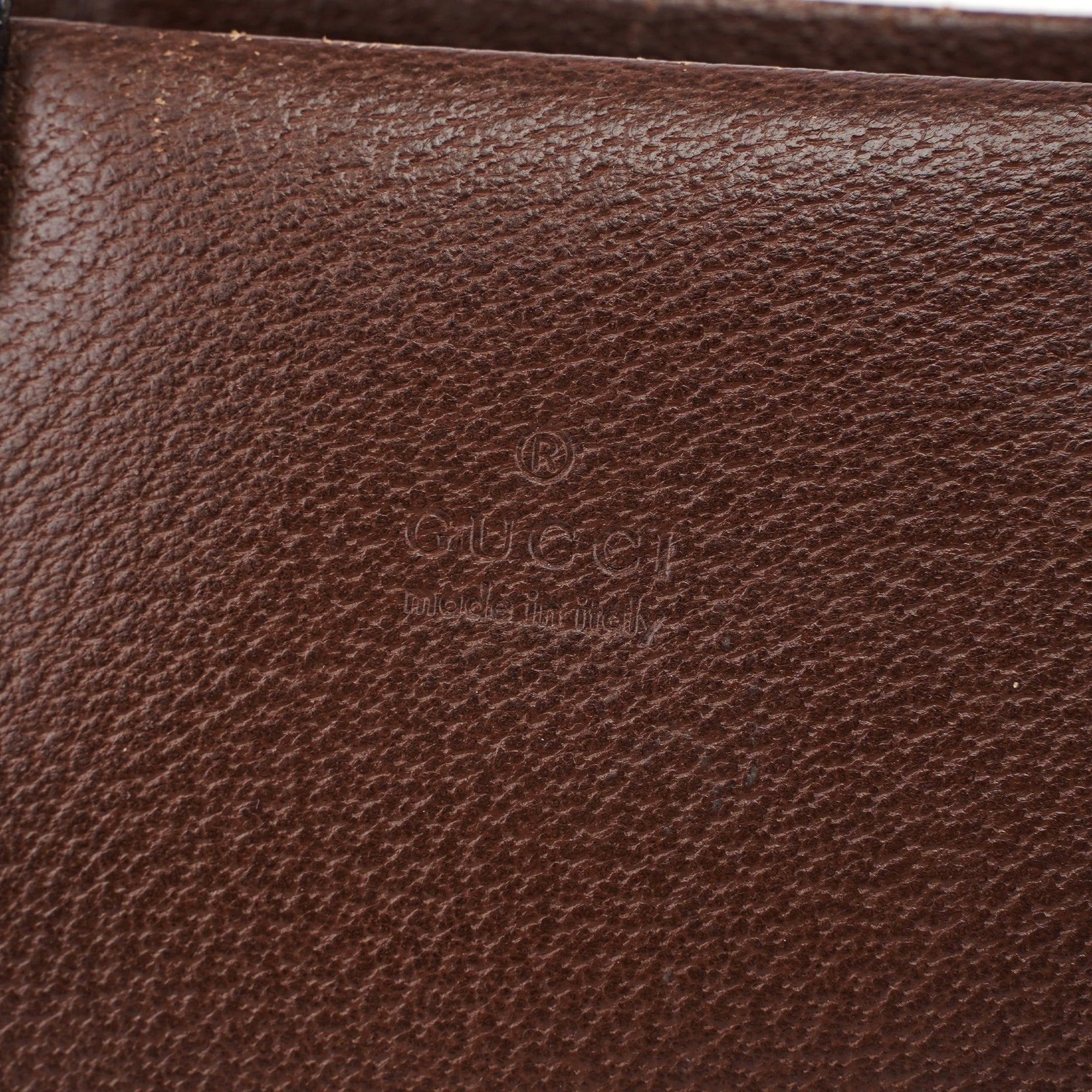 Brown Leather Bamboo 2-Way Tote