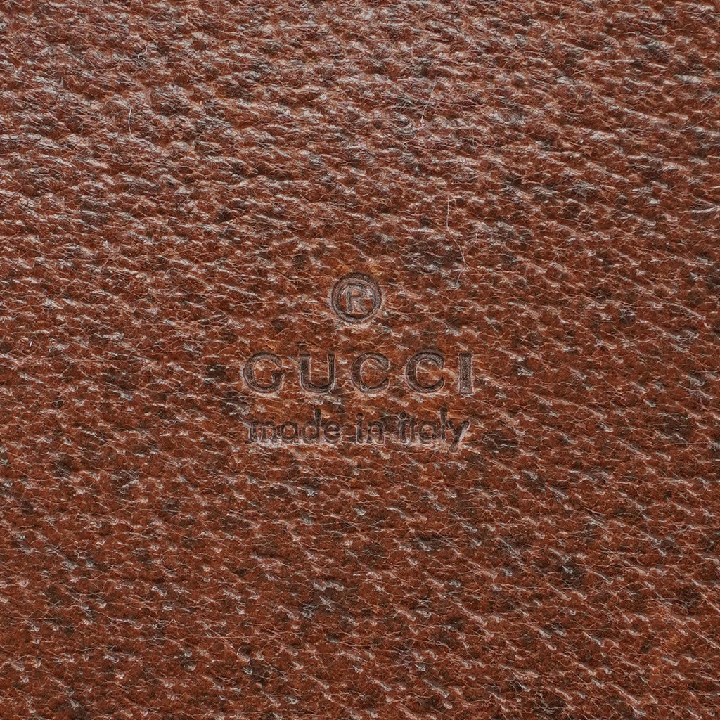 Brown Leather Bamboo 2-Way Tote