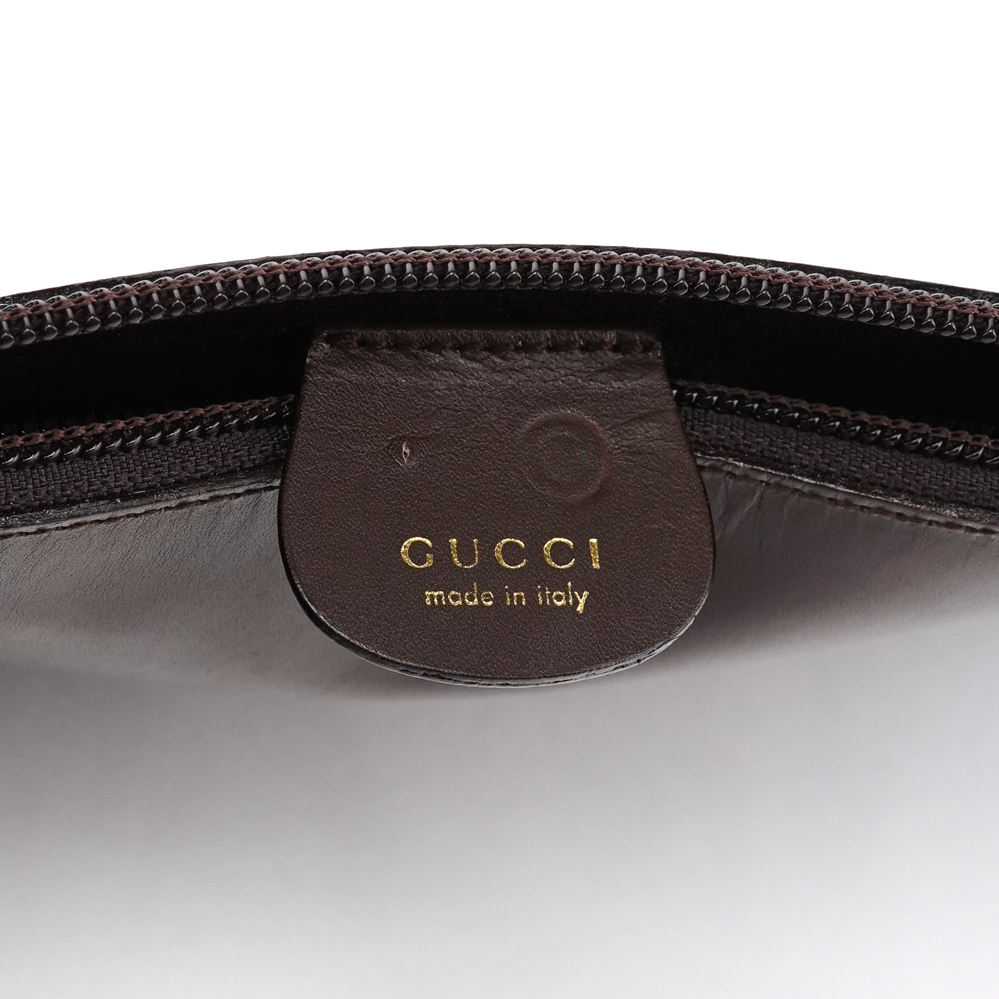 Brown Leather Bamboo Shoulder Bag
