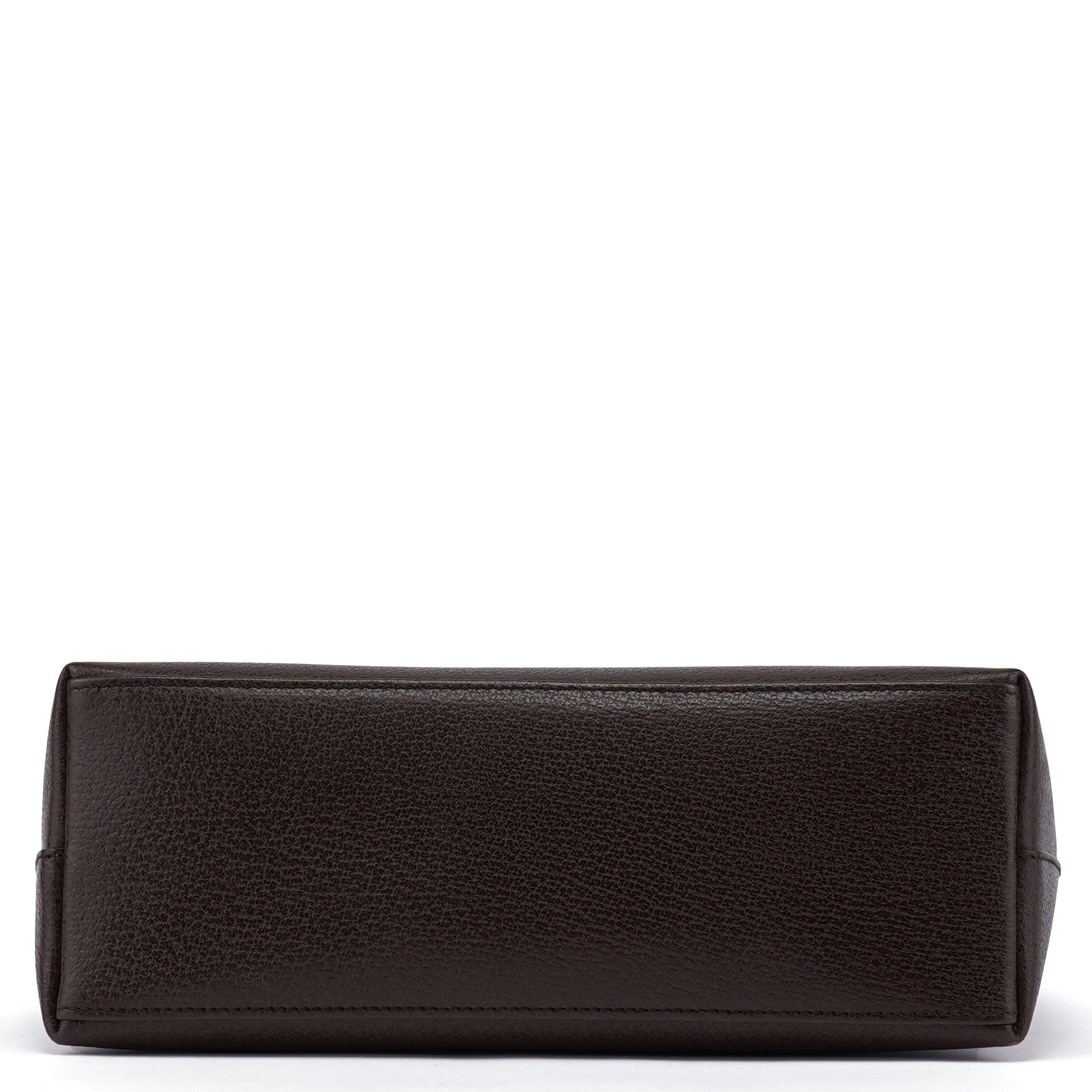 Brown Leather Bamboo Shoulder Bag