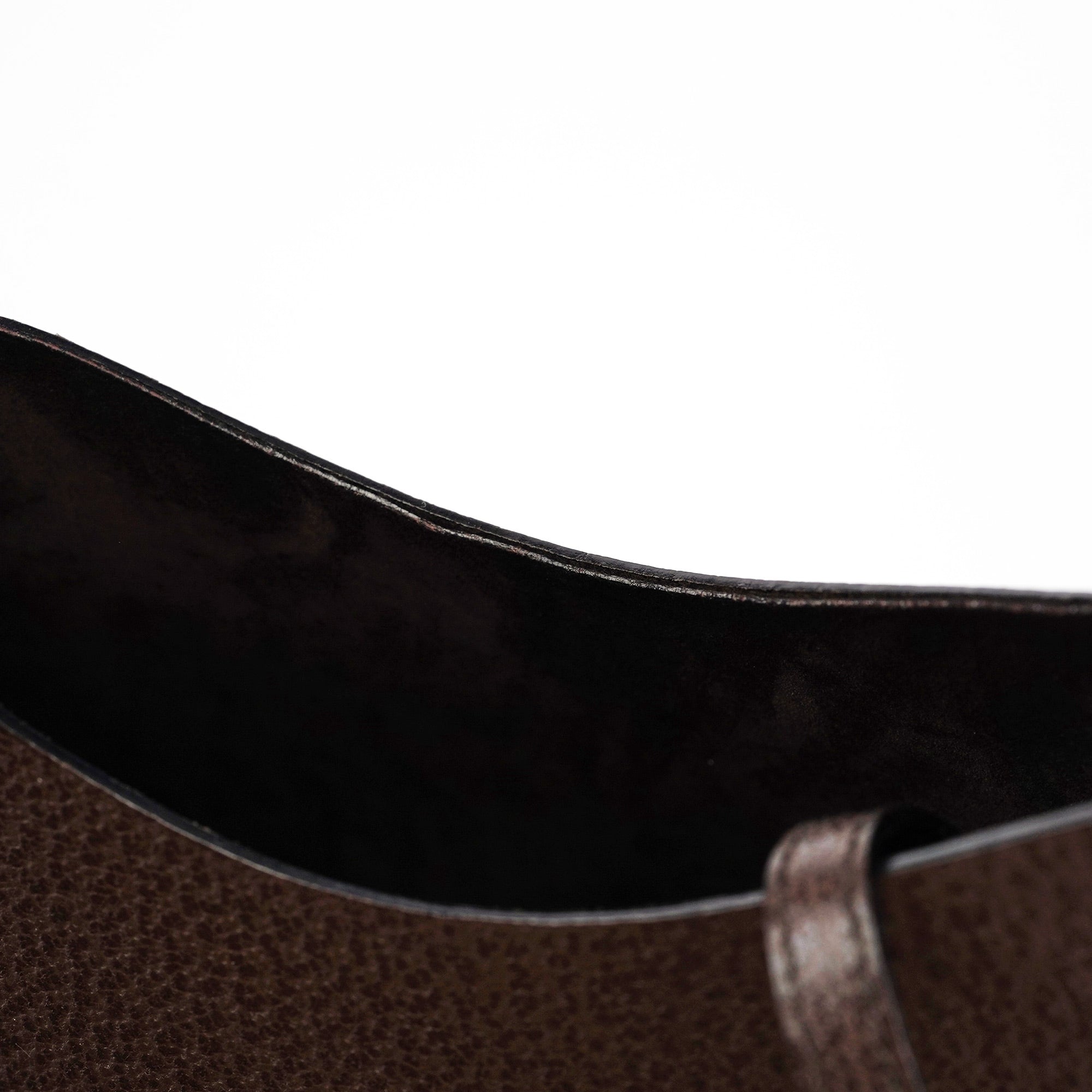 Brown Leather Bamboo Shoulder Bag