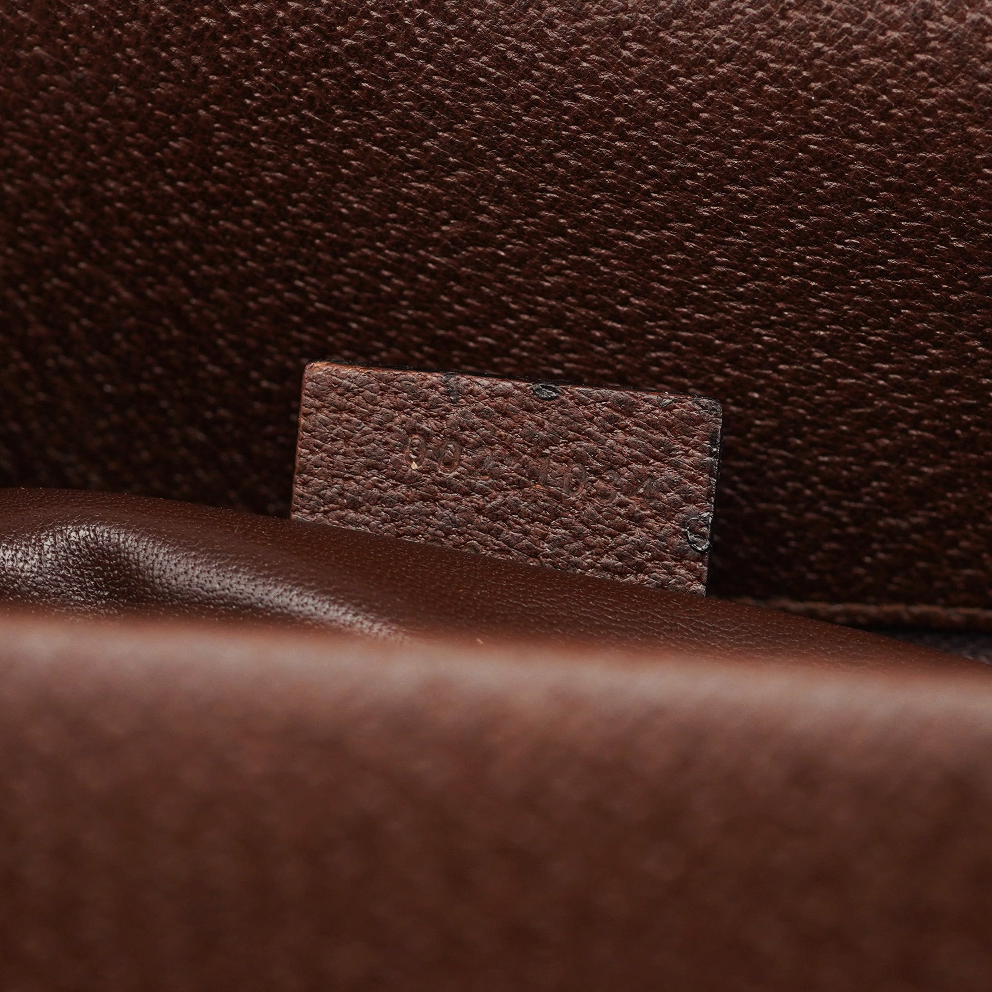 Brown Leather Bamboo Tote Bag