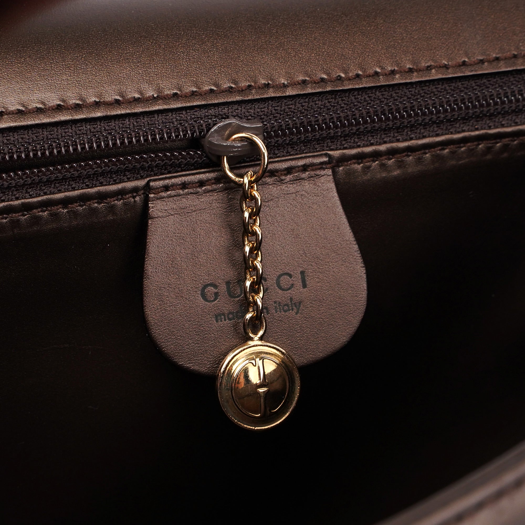 Brown Leather Flap Shoulder Bag