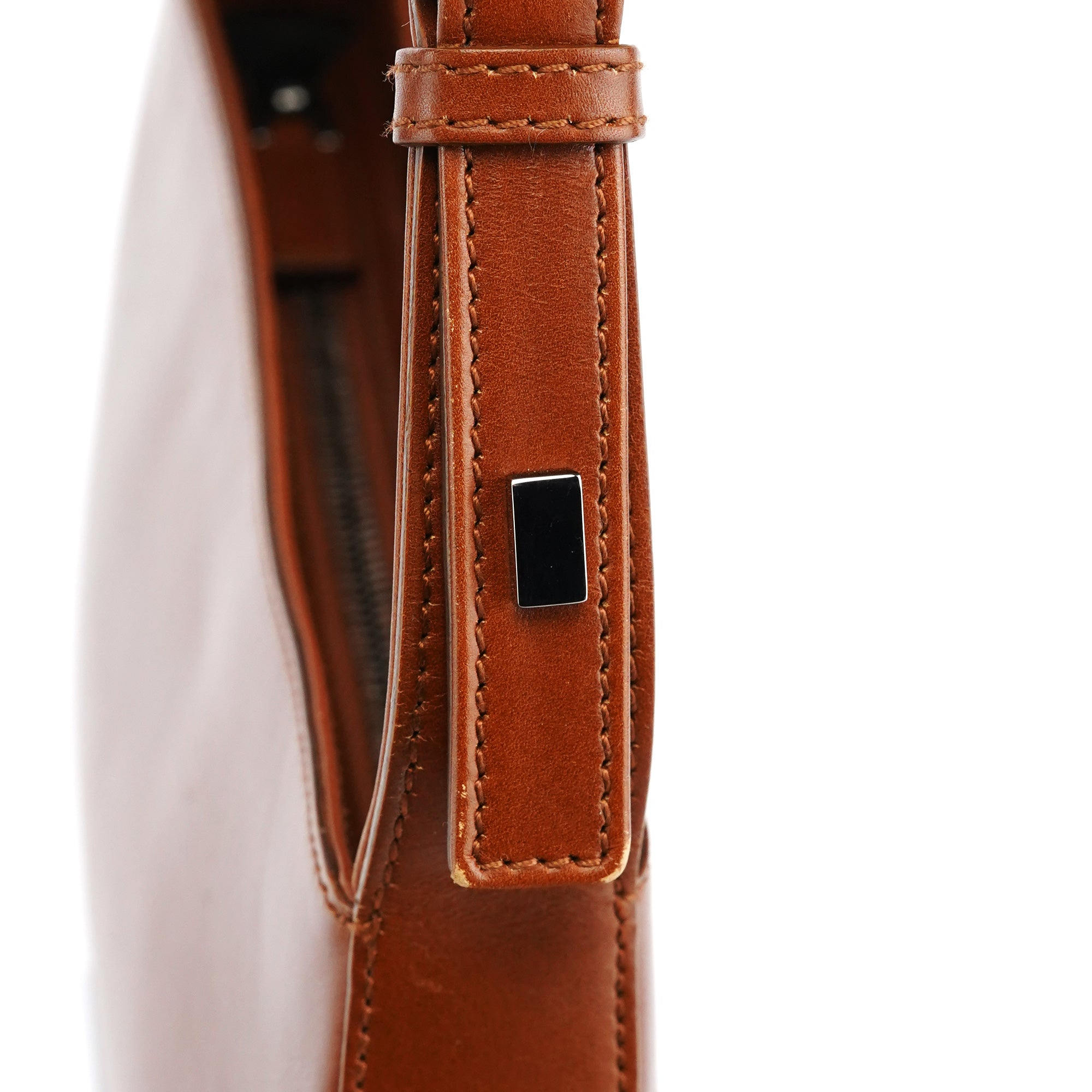 Brown Leather Hobo Shoulder Bag