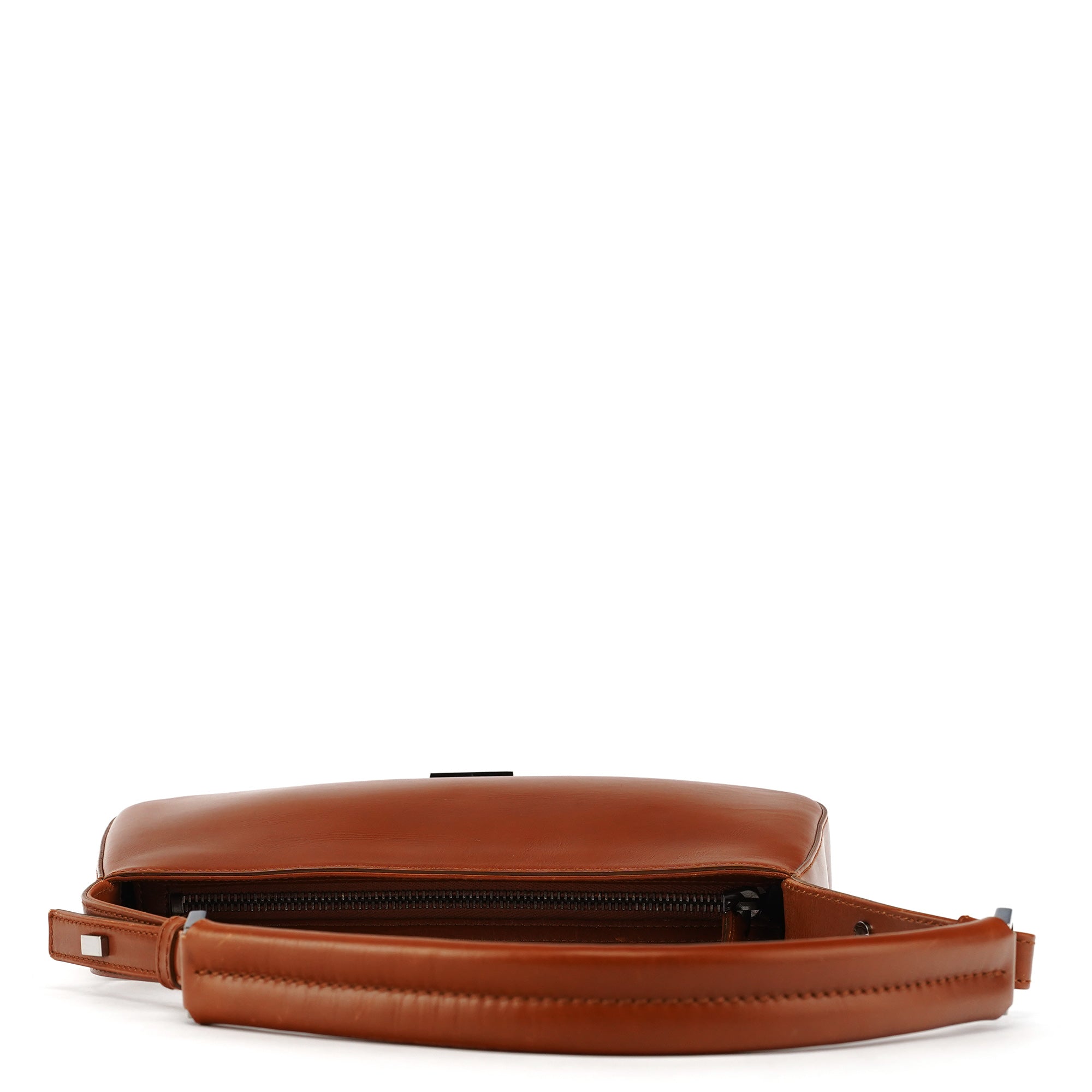 Brown Leather Hobo Shoulder Bag