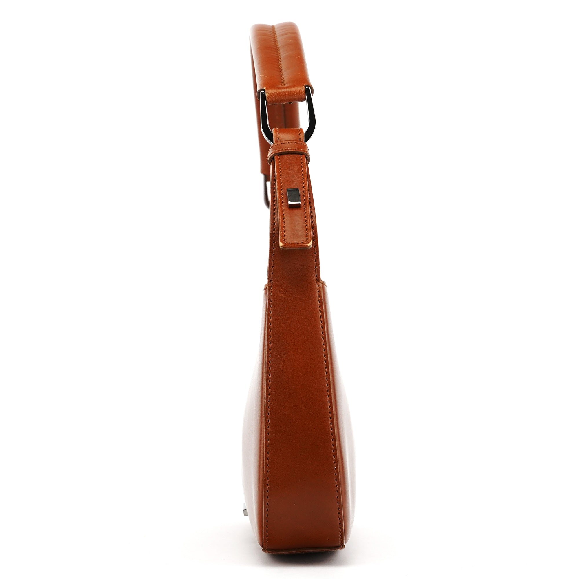 Brown Leather Hobo Shoulder Bag