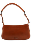 Brown Leather Hobo Shoulder Bag