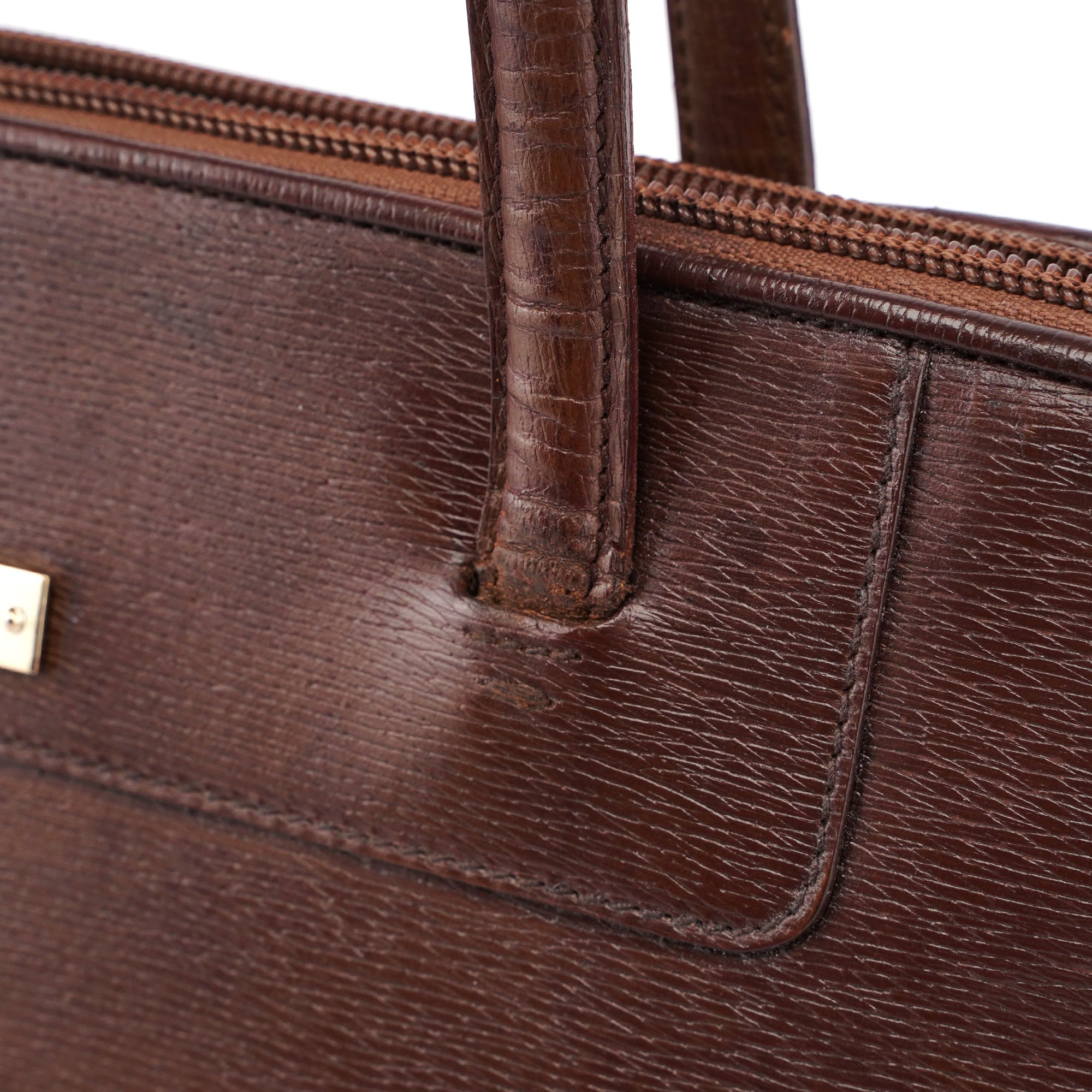 Brown Leather Tote Bag