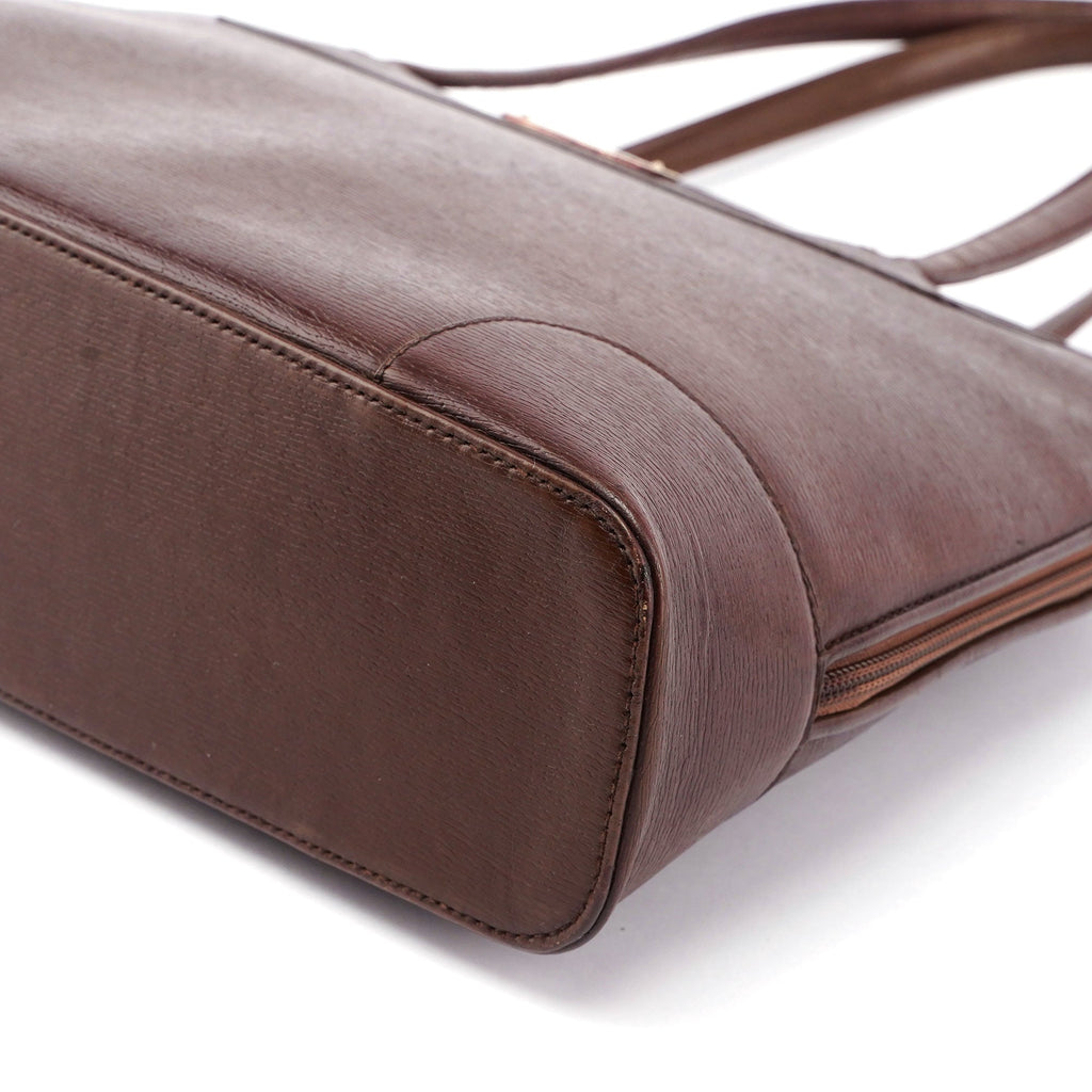Brown Leather Tote Bag