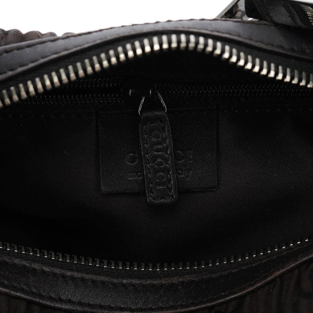 Brown Pleated GG Hobo Shoulder Bag