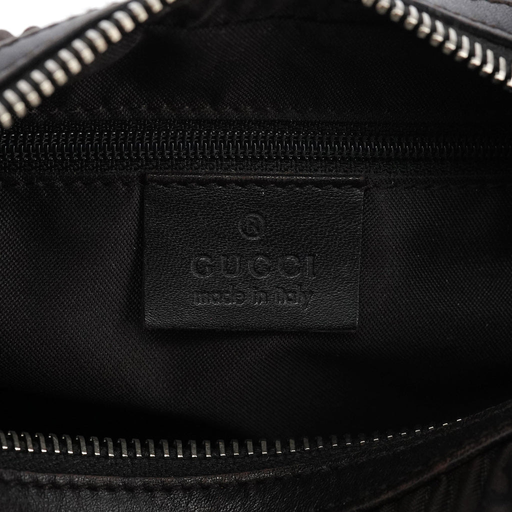 Brown Pleated GG Hobo Shoulder Bag