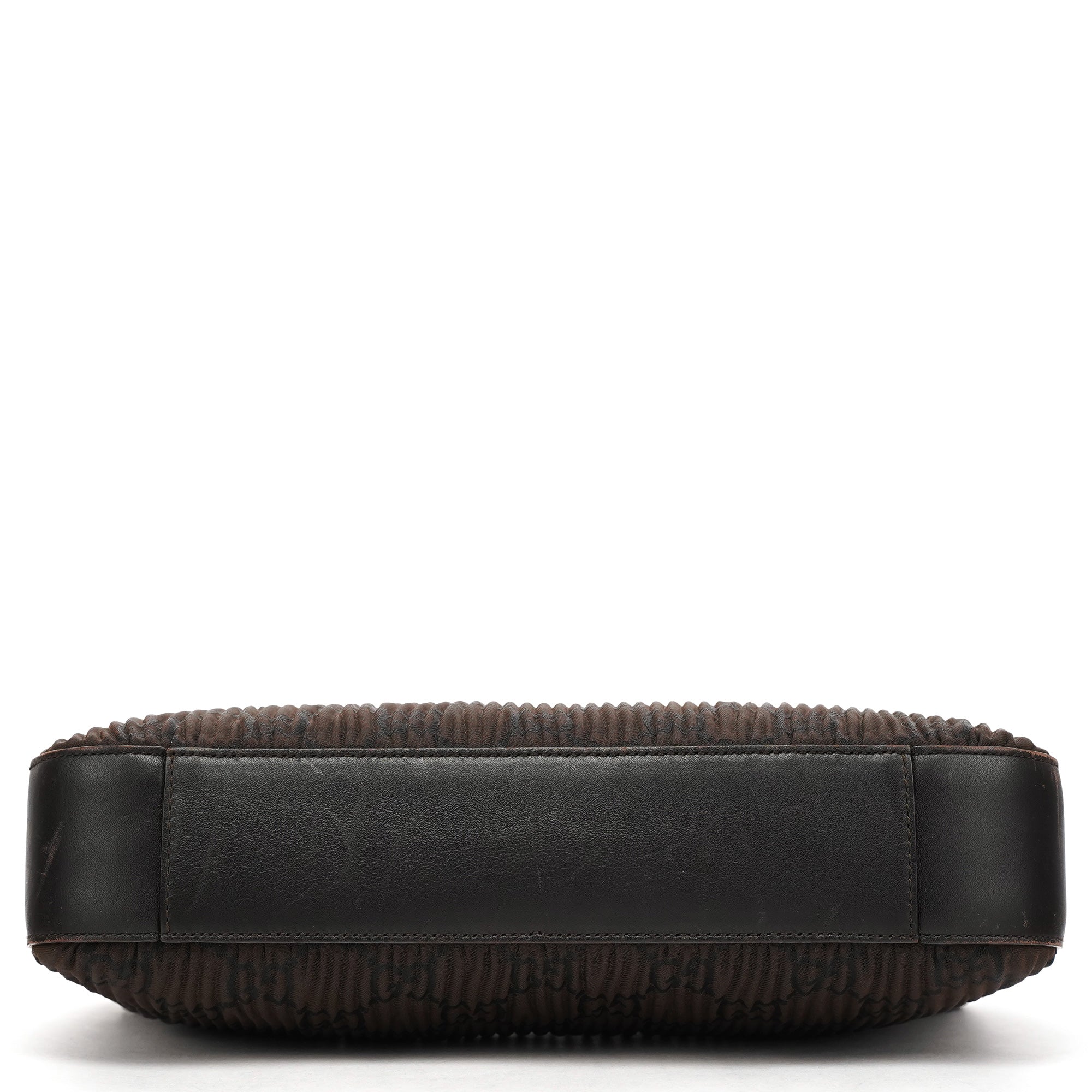 Brown Pleated GG Hobo Shoulder Bag