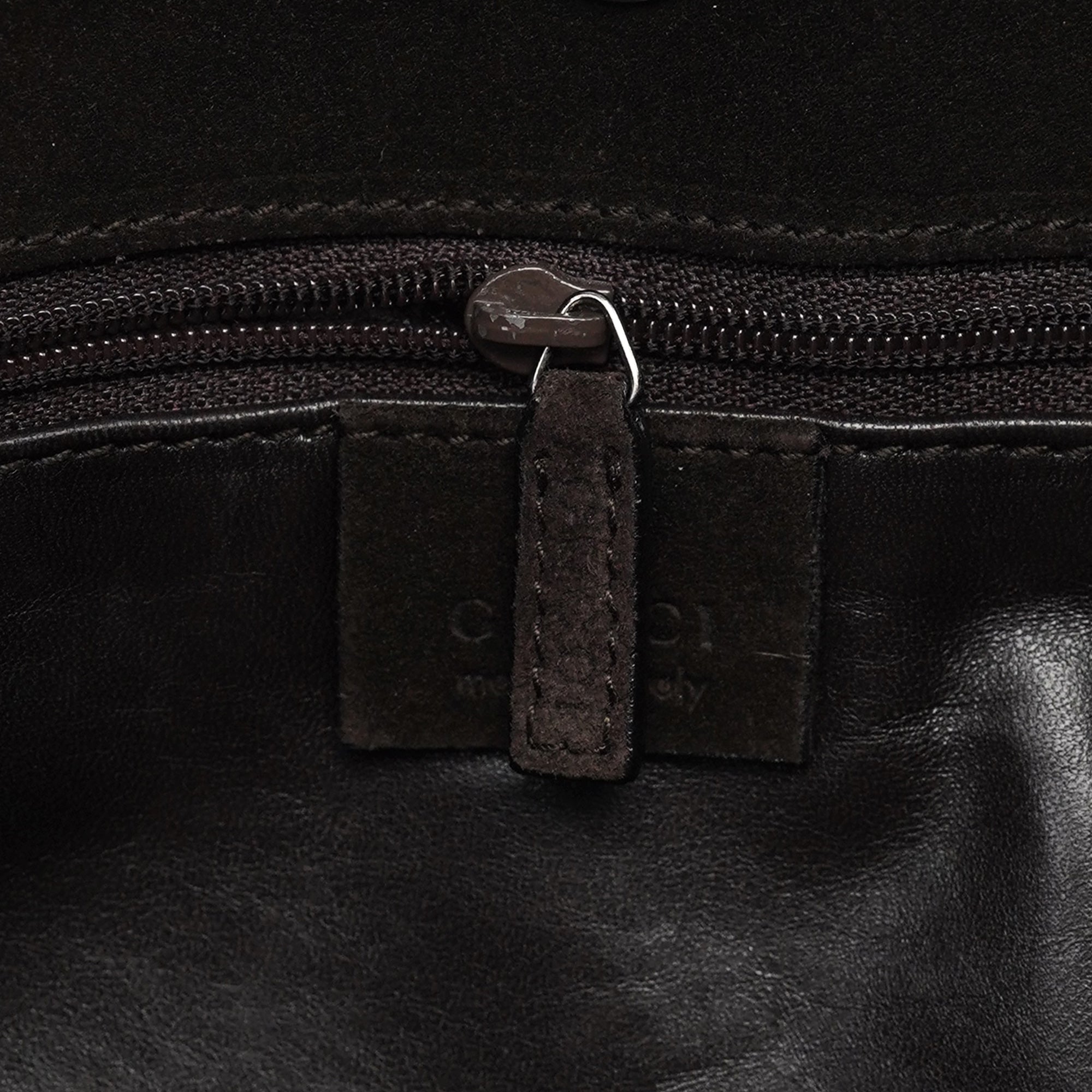 Brown Suede Hobo Shoulder Bag