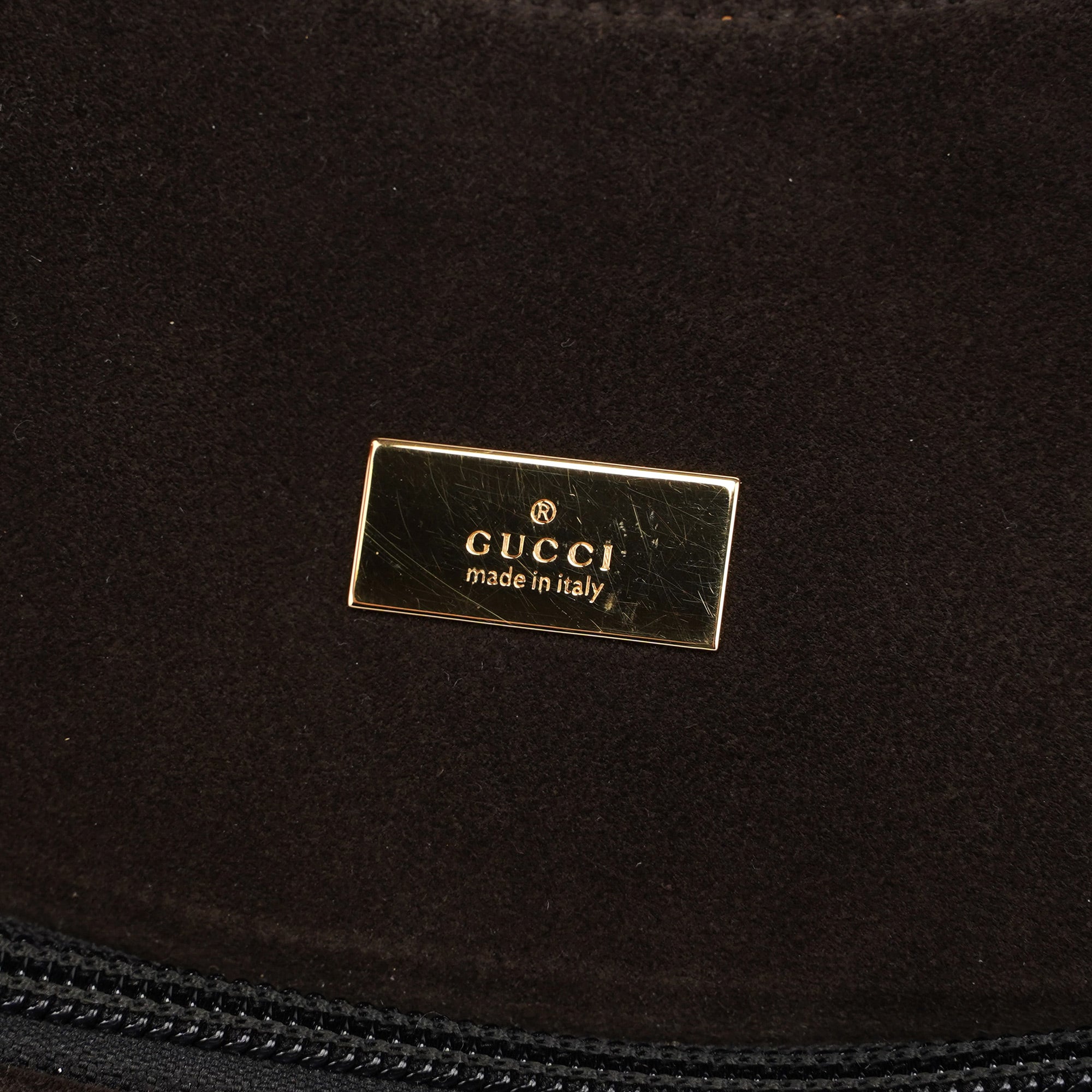 Brown Suede Hobo Shoulder Bag