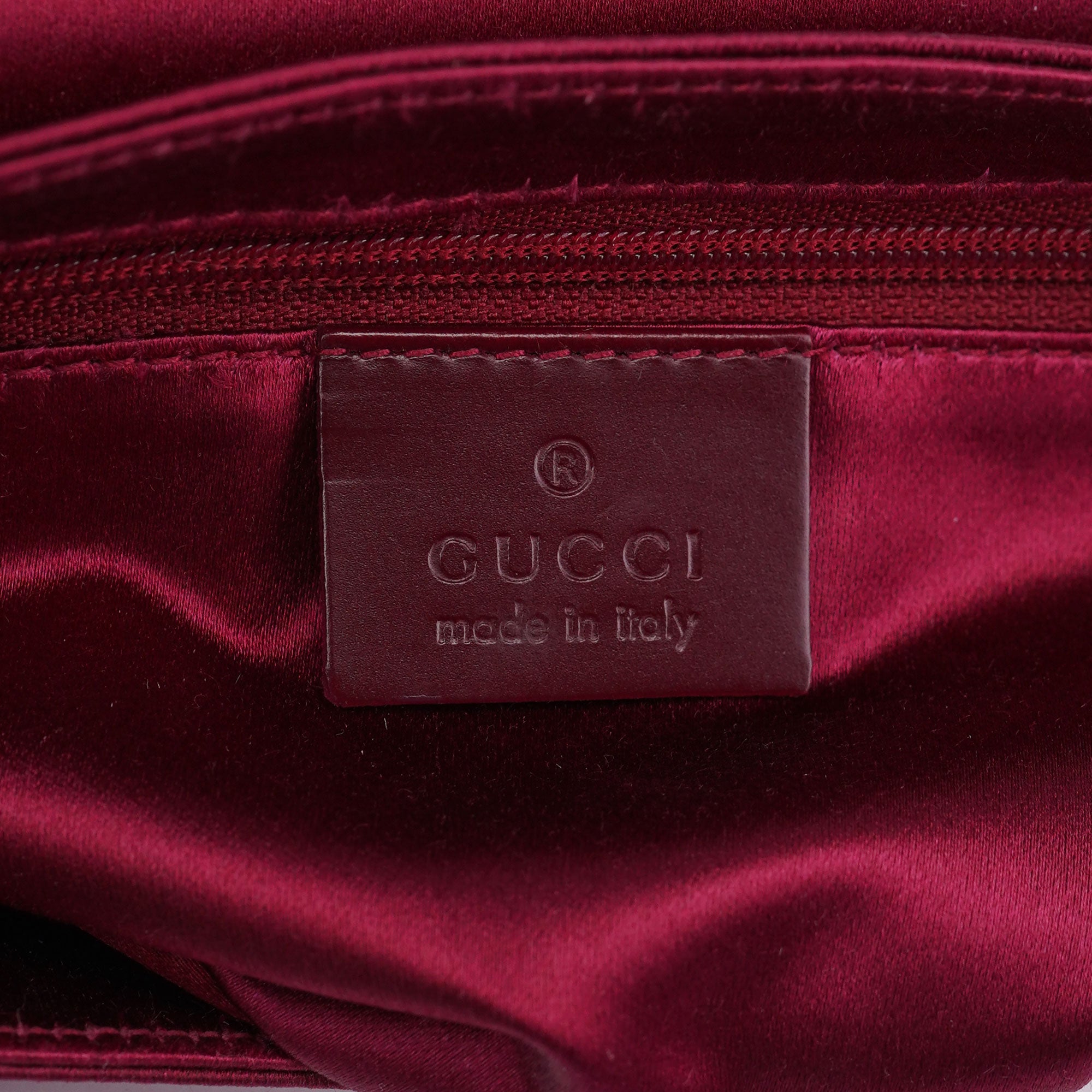 Burgundy Satin Flap Shoulder Bag