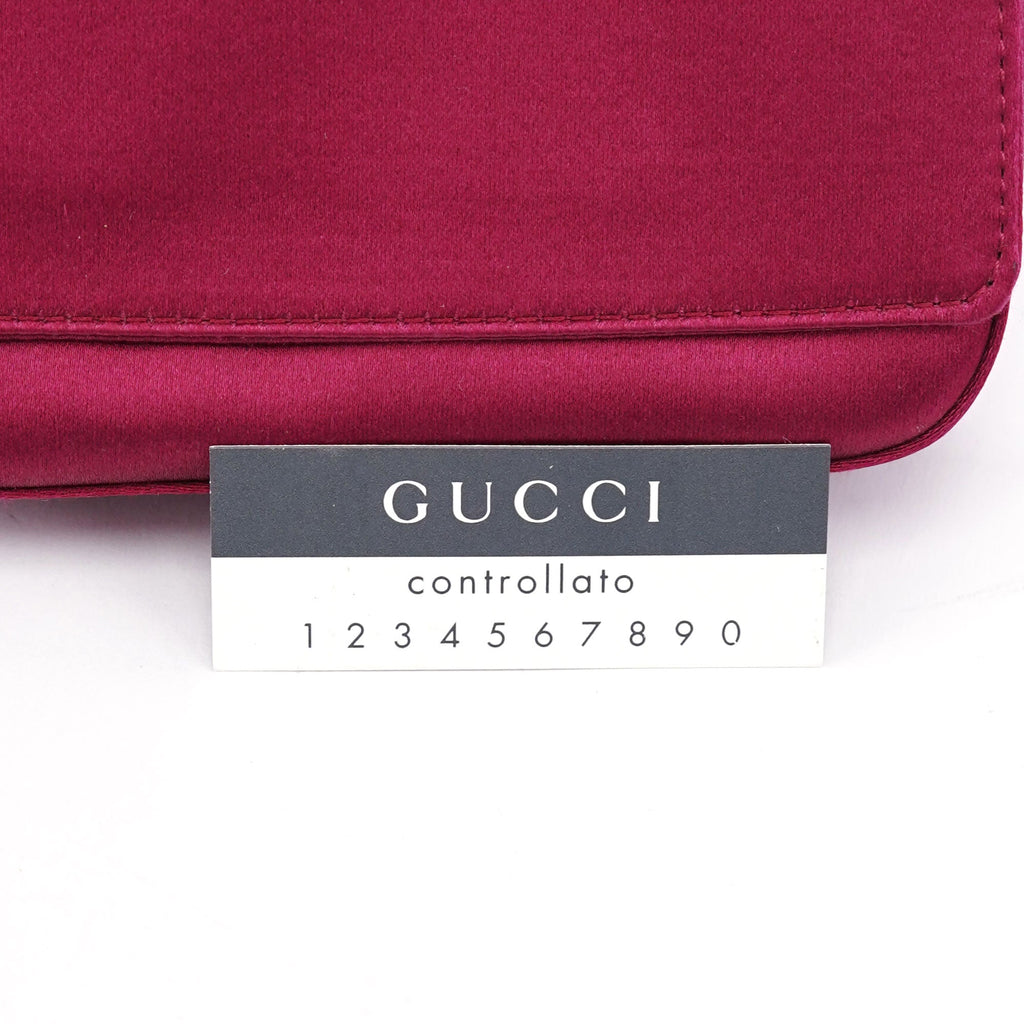 Burgundy Satin Flap Shoulder Bag