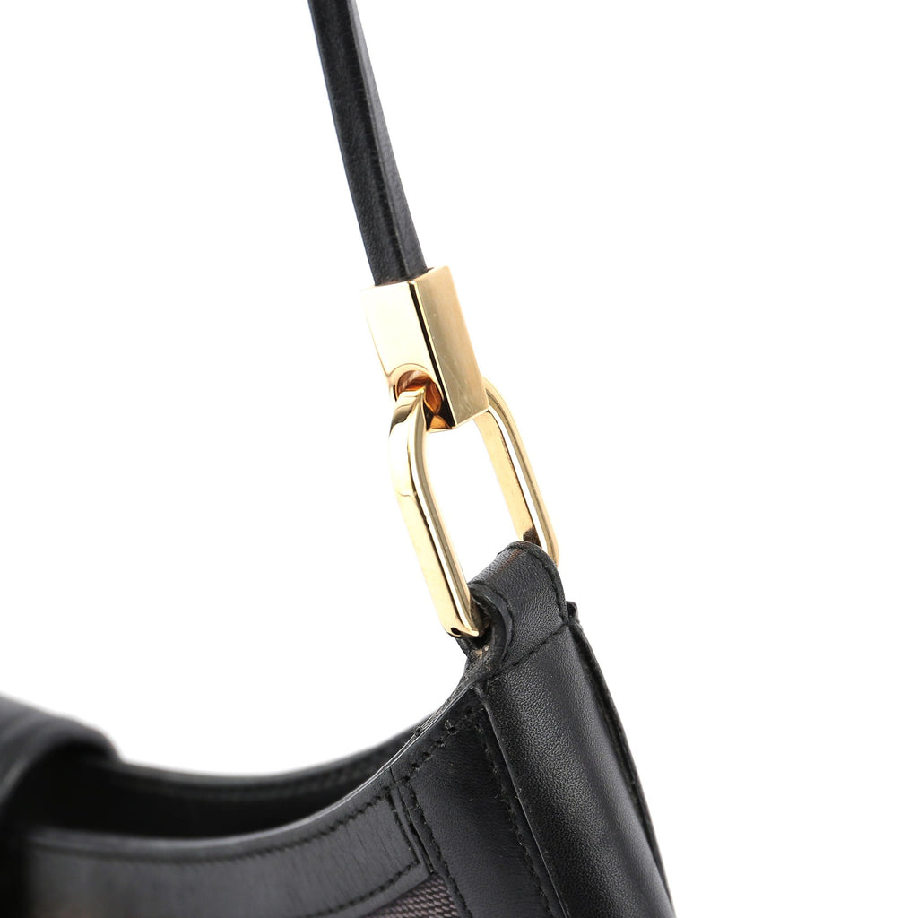 Canvas Gold G Shoulder Bag