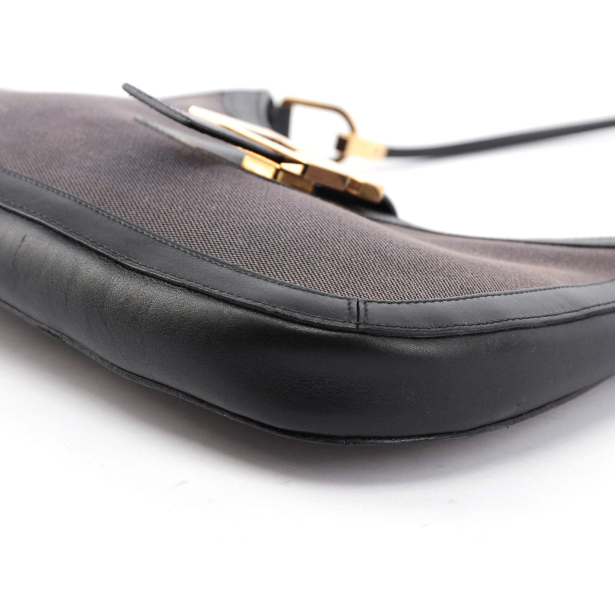 Canvas Gold G Shoulder Bag