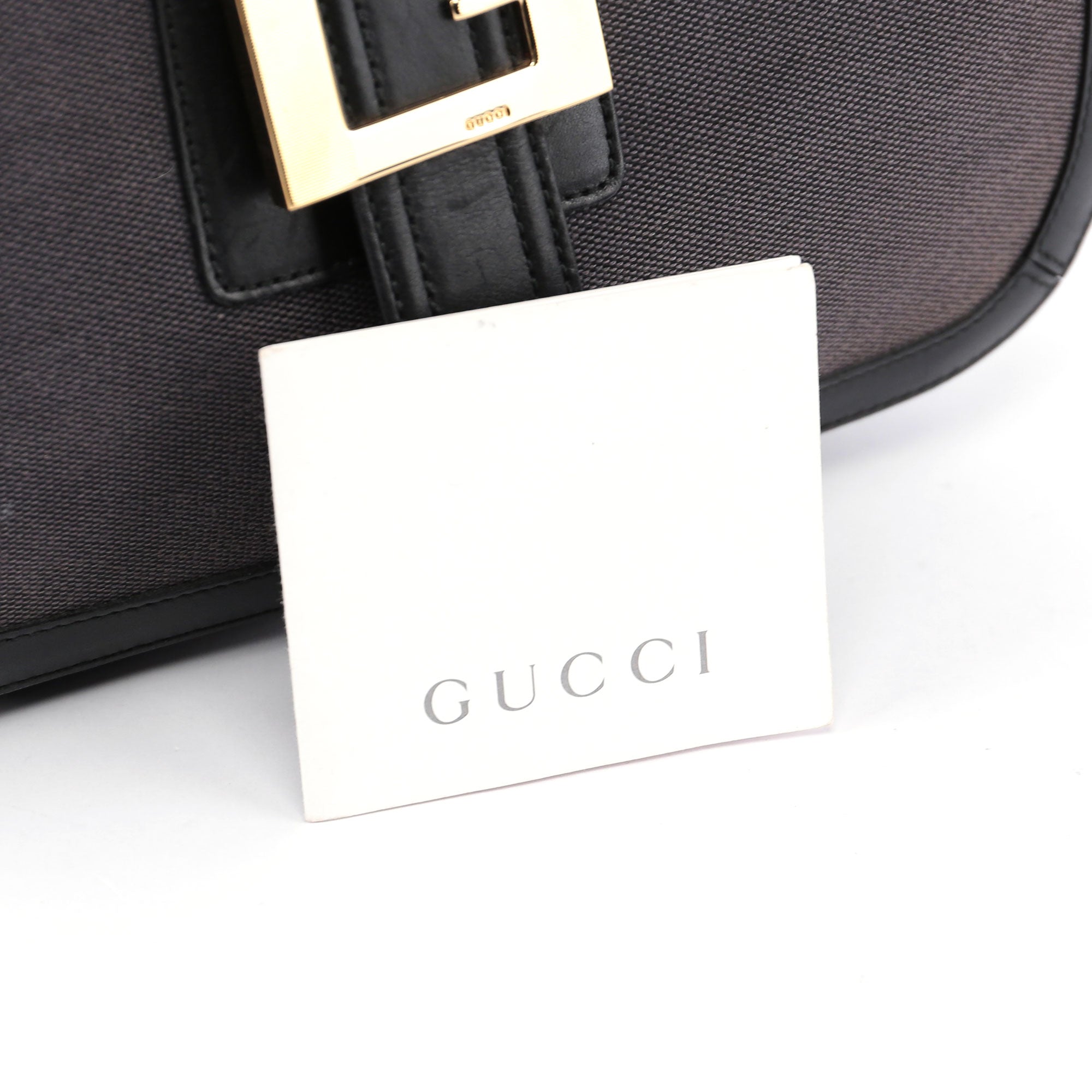 Canvas Gold G Shoulder Bag