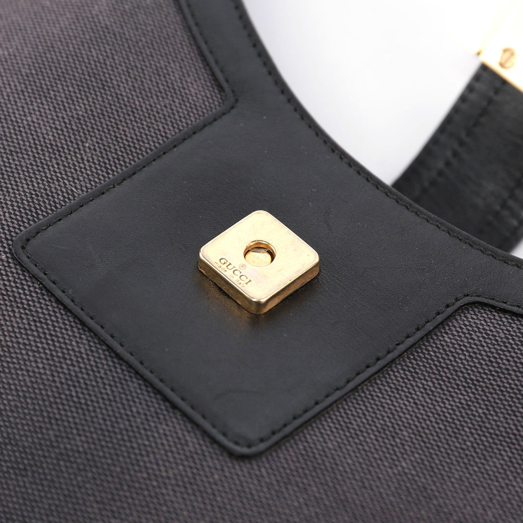 Canvas Gold G Shoulder Bag