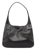Dark Brown Calfskin Hobo Shoulder Bag