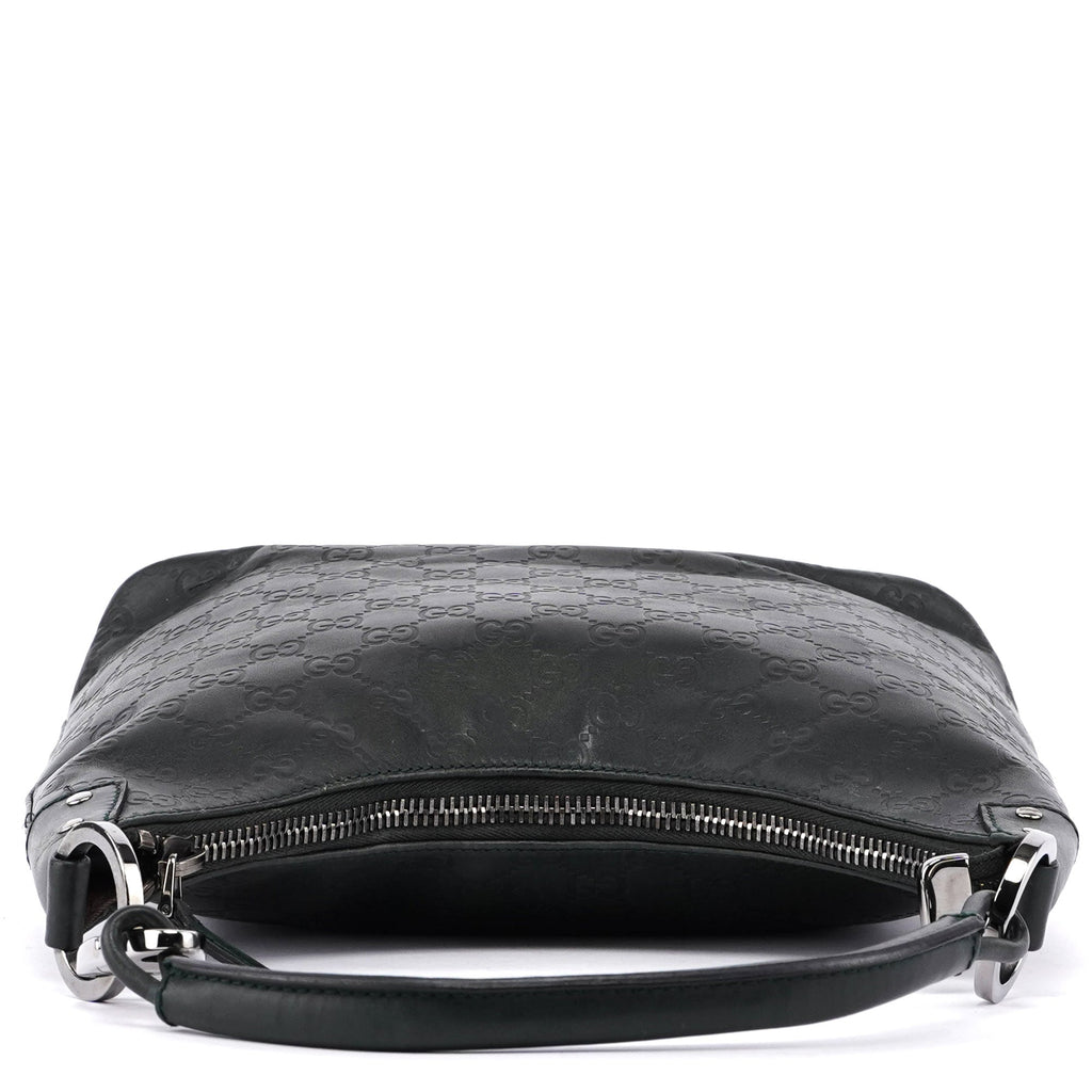 Dark Green Calfskin GG Shoulder Bag