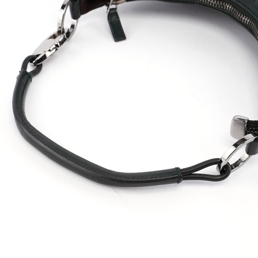 Dark Green Calfskin GG Shoulder Bag